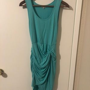GUESS teal ruched dress